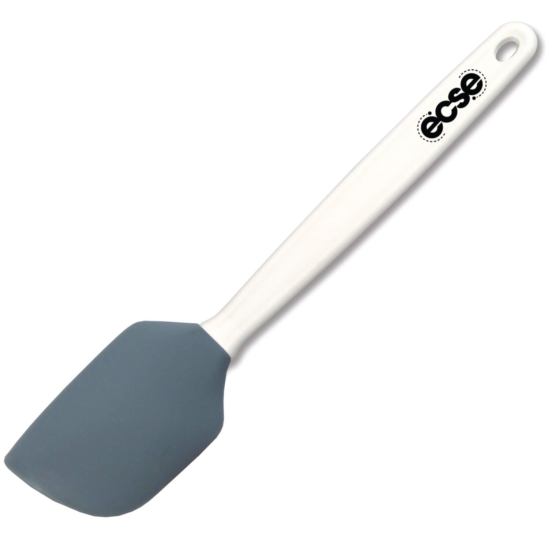Imprinted - White Handle - Gray Spatula